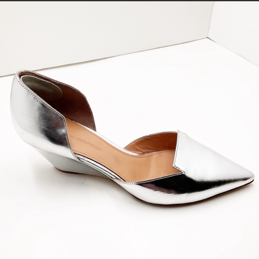 Sigerson Morrison Silver Wenda D Orsay Wedges